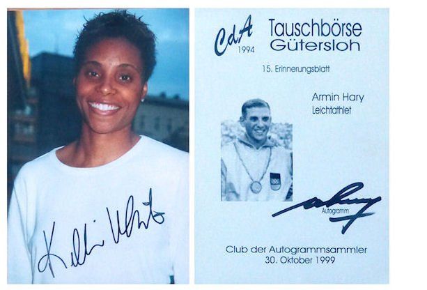 Autografi: Leichtathletik - Div. Autogramme zum Aussuchen – Usato da Dietikon venduto da immortal-stars 1