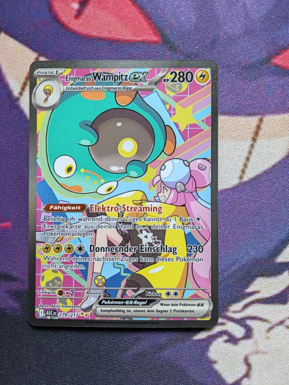 Pokémon Sammelbilder & Trading cards: Enigmaras Wampitz ex 279/217 DE – Neu (gemäss Beschreibung) aus Chur von FreakofRarity 1