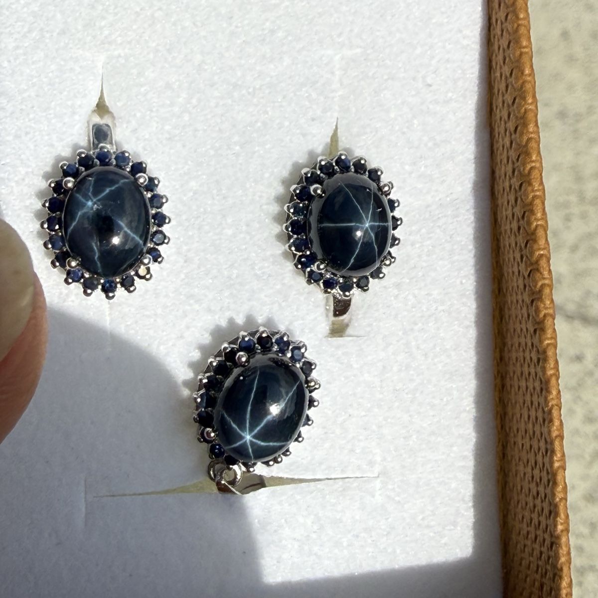 Boucles d'oreille: Phänomenale Sternsaphire: Ohrringe und Anhänger – Neuf avec emballage d'origine à Ebikon par elischka 4