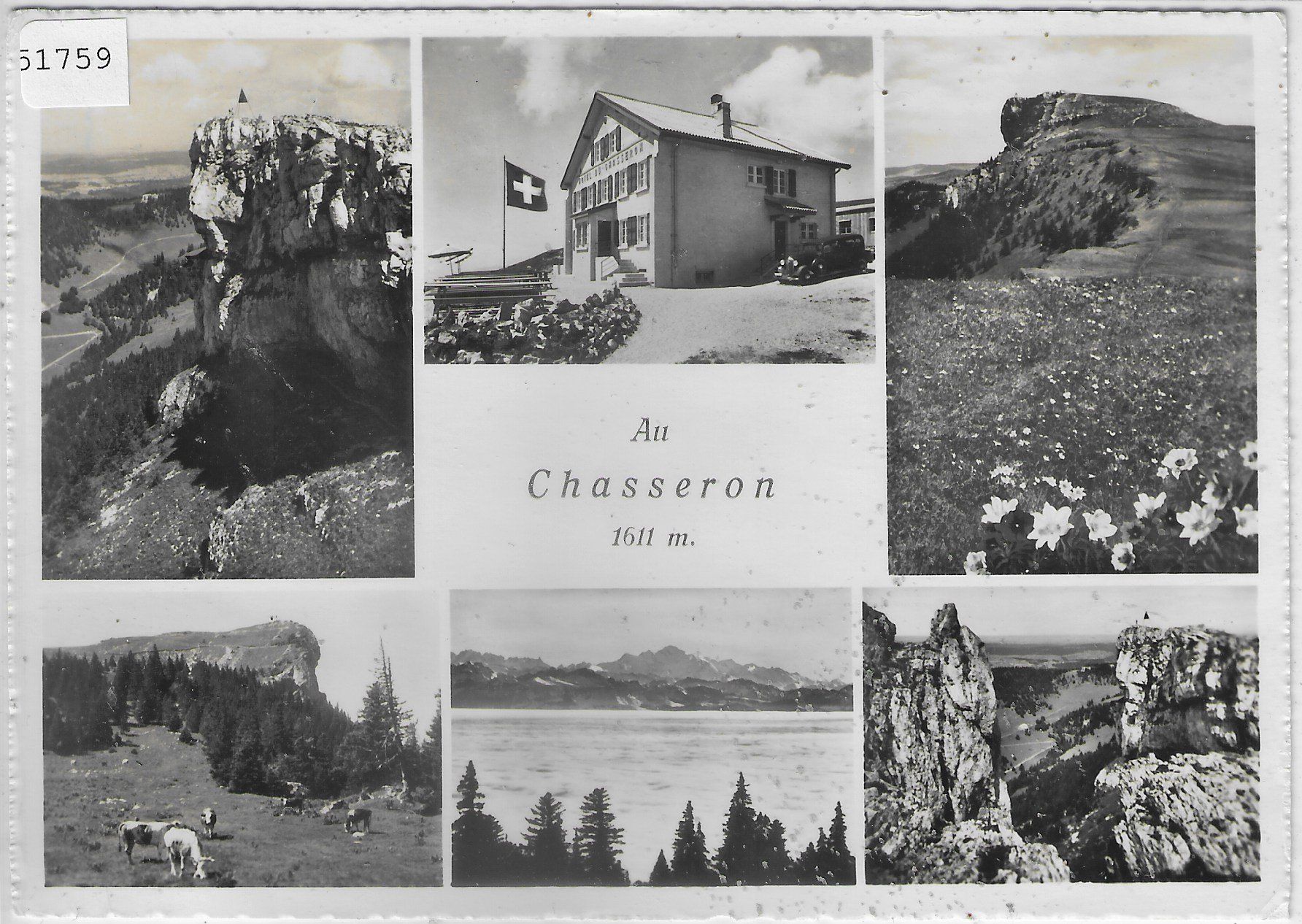 Cartoline postali: Au Chasseron - Multiview – Usato da Ettingen venduto da Kartenplanet