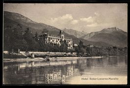 AK Locarno-Muralto, Hotel Reber, 1912
