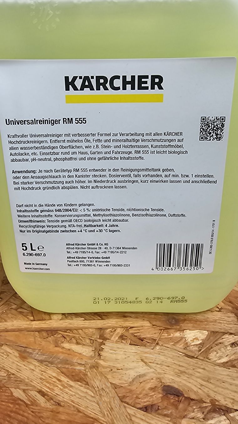 Kärcher Prodotti di pulizia: Kärcher Universal Reiniger RM 555 5L – Nuovo e nell'imballaggio originale da Koppigen venduto da Bracher_Mail-House 1