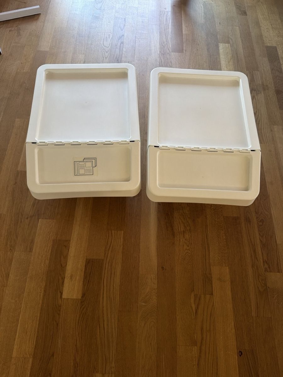 Ikea Contenitori & Simili: Kunststoff-Boxen weiss 2 Stueck gebraucht – Usato da Dällikon venduto da NazmiB