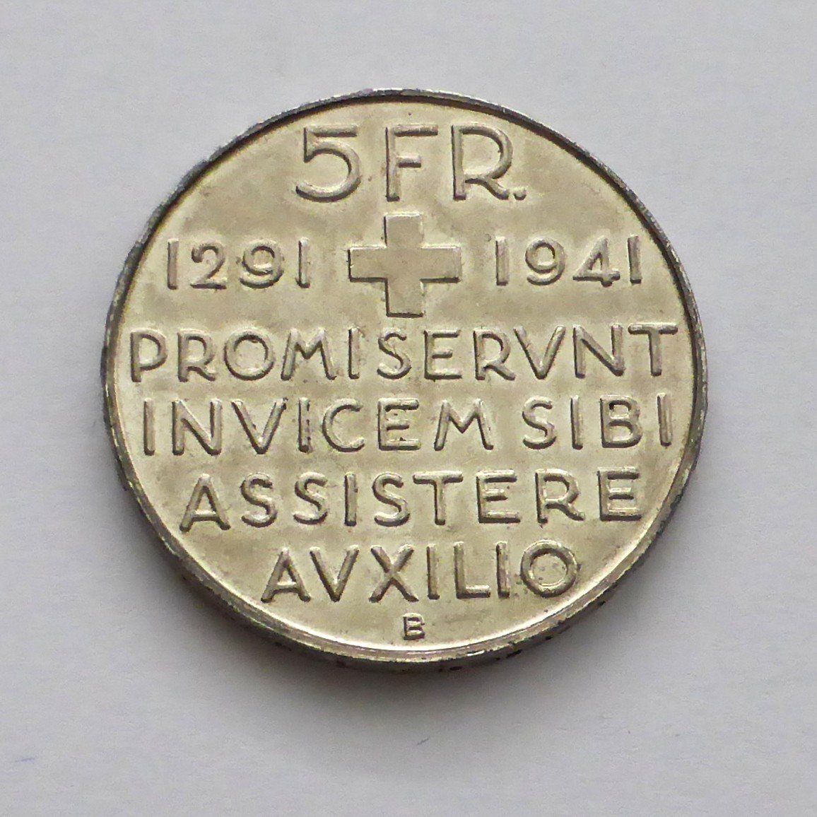 Alle Münzen: 5 Fr. Silber 1941, Rütli 1291 - Argent / Silber – Gebraucht aus Buochs von ema-coins 1