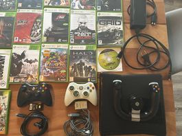 Lot Xbox 360 S + 93 jeux