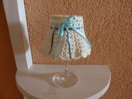 Wein Glas Windlicht