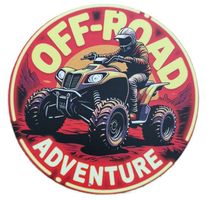 QUAD OFF-ROAD ADVENTURE  -   Blechschild  (neu/OVP)