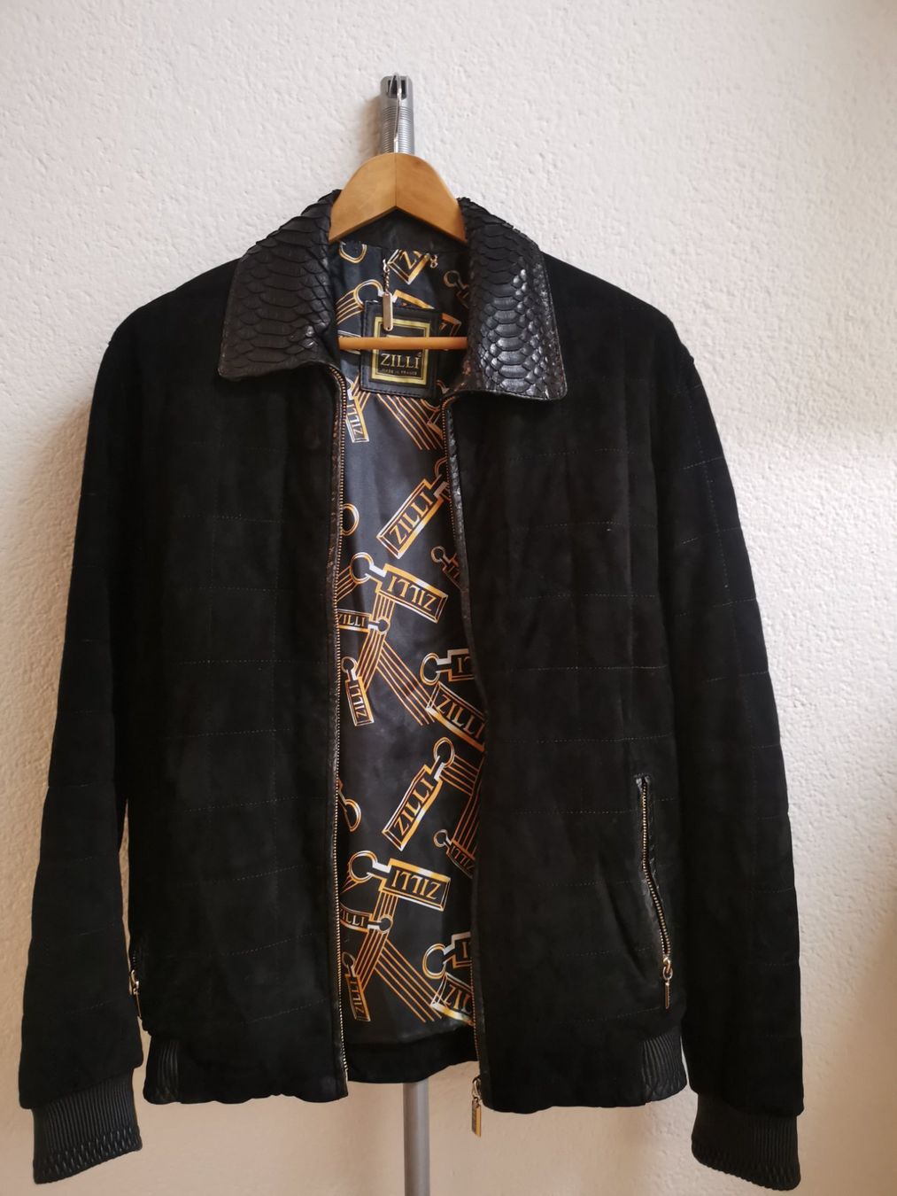 Giacche: ZILLI Luxus Wildlederjacke mit Pythonleder, GR 52/54 M L – Usato da Pfäffikon SZ venduto da mat_qgm9