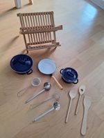 Kinderspielzeug-Kochset aus Holz und Metall, 13-teilig