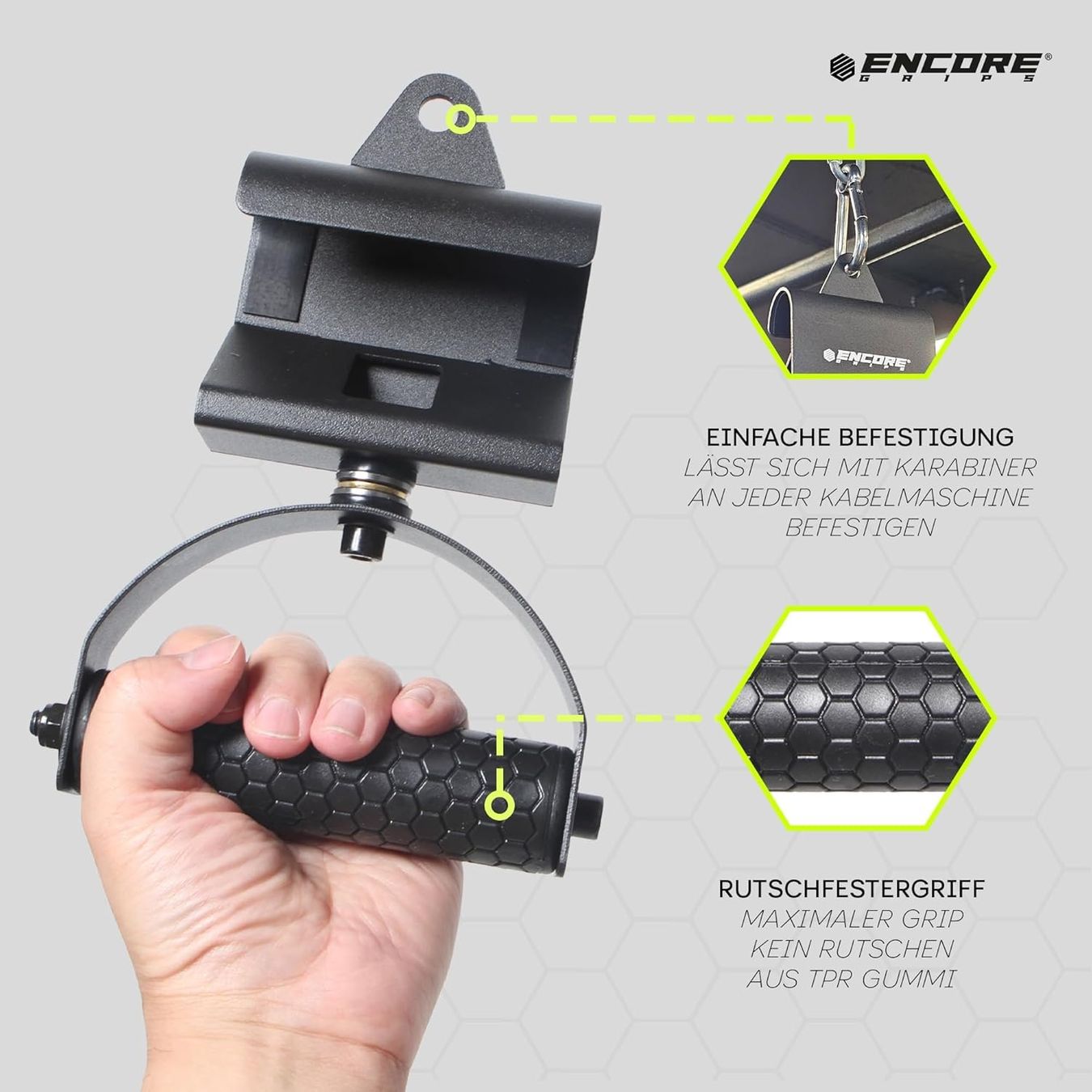 Hometrainer: Klimmzuggriffe drehbar Latzug Griffe – Nuovo e nell'imballaggio originale da Suhr venduto da SchnapperCH 2