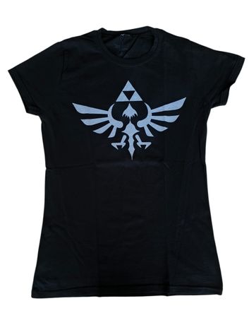 Schwarzes T-Shirt mit Zelda Emblem