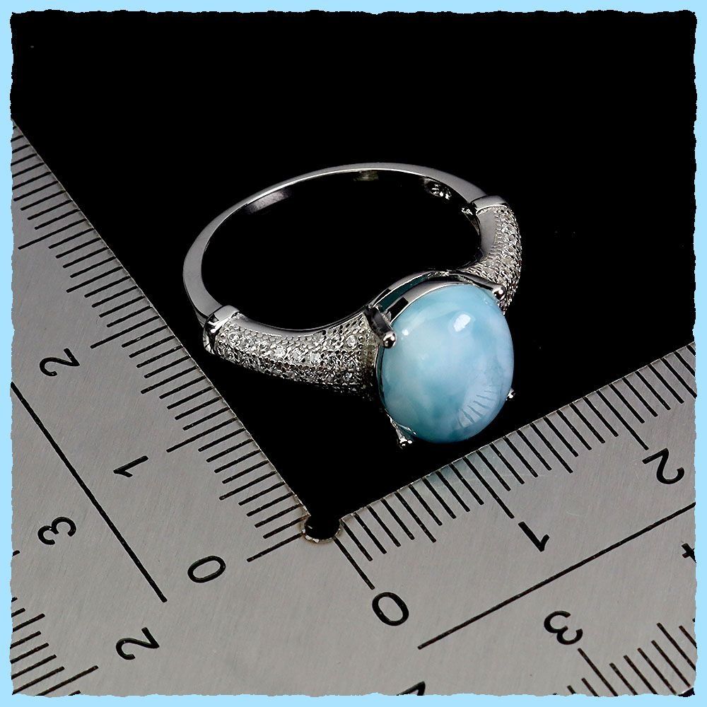 Anelli: Larimar Ringe 925 Silber – Nuovo e nell'imballaggio originale da Oberglatt ZH venduto da Goldfee1 2