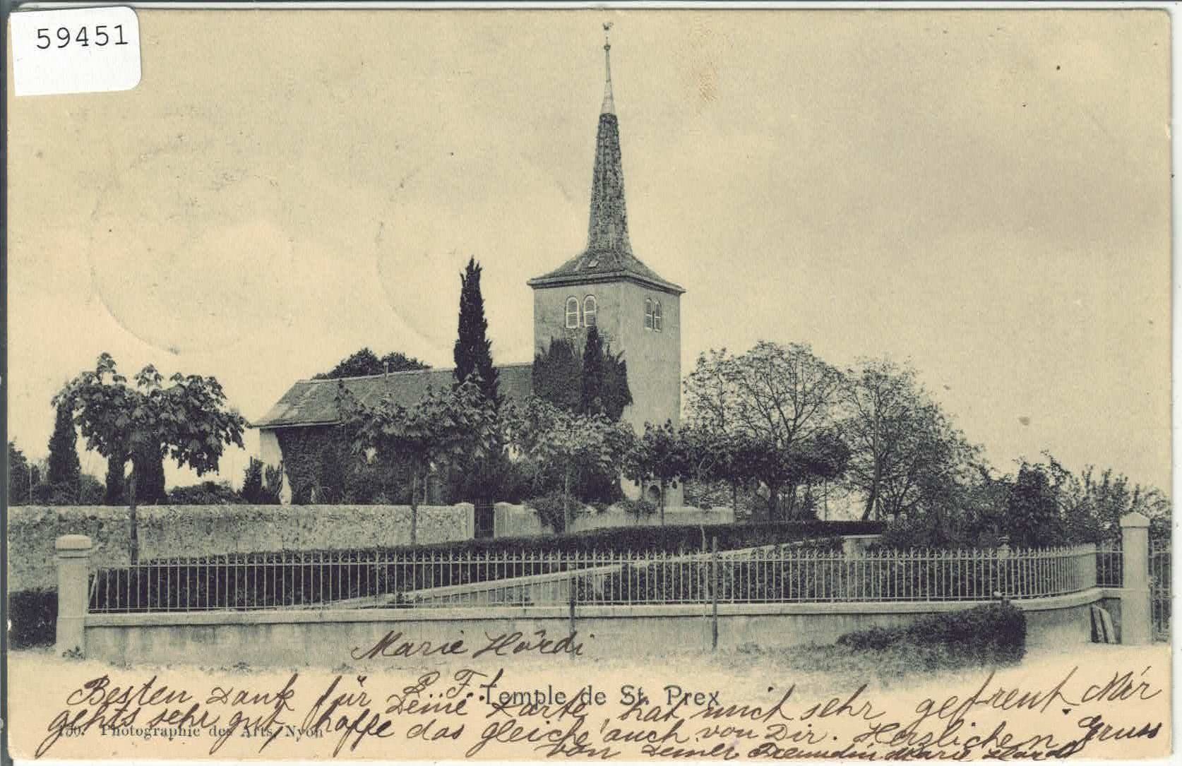 Cartoline postali: Temple de St. Prex – Usato da Ettingen venduto da Kartenplanet