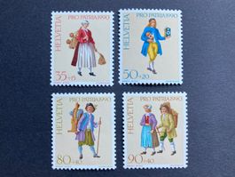 Pro Patria 1990 - komplette Serie ** (ZNr 227 bis 230)