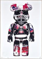 Death NYC Ltd Ed Pop Art Druck " Rolex Bearbrick