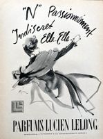 Lucien Lelong Parfum Gruau - Alte Werbung / Publicité 1944