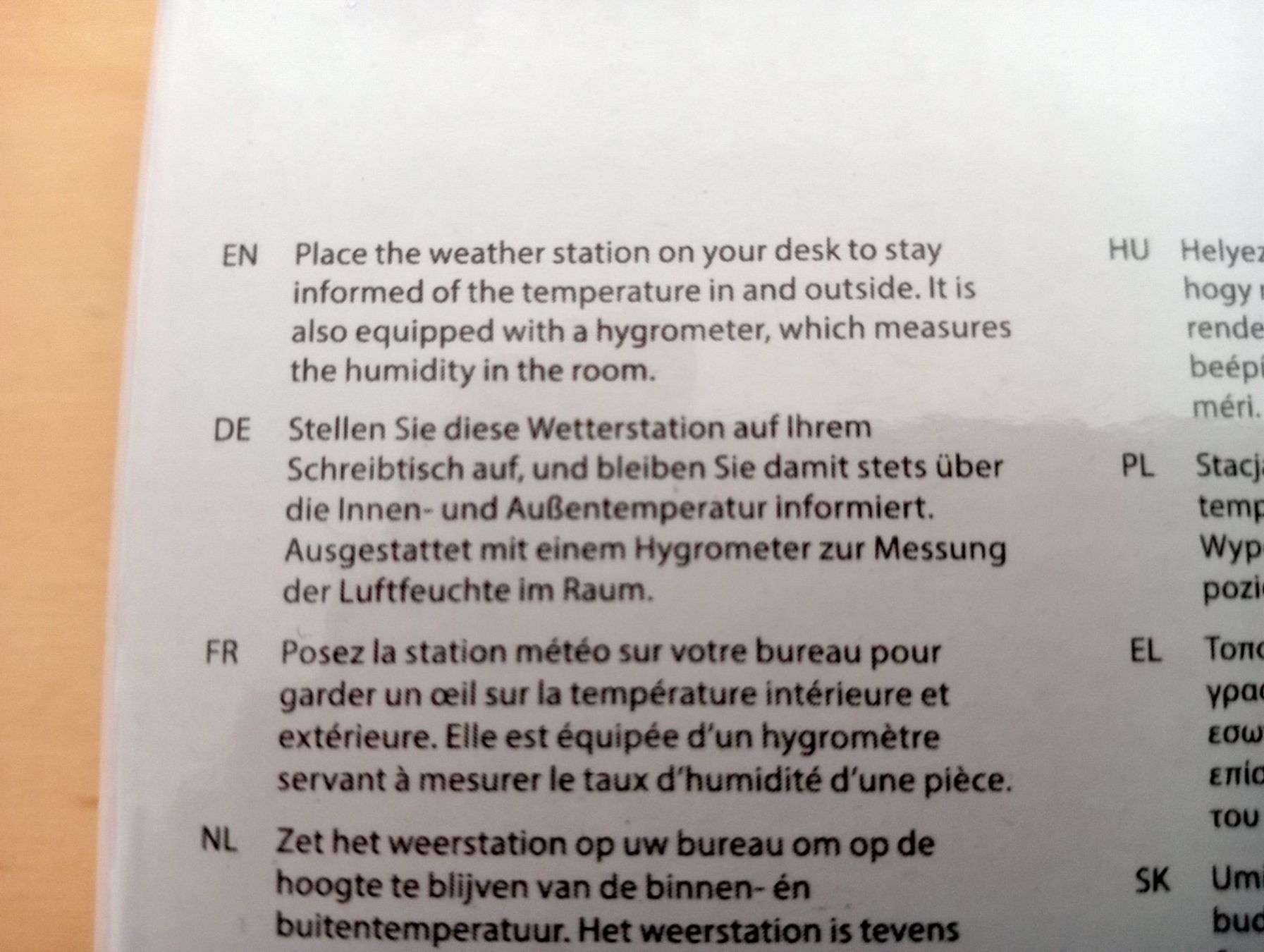 Altro per la casa: Wetterstation – Nuovo e nell'imballaggio originale da Grüningen venduto da Urtica 2