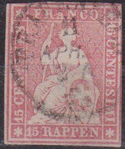 Alle Briefmarken: TOP Strubel 24 mit Rundstempel++++ – Gebraucht aus Samnaun-Compatsch von Marken-Murk