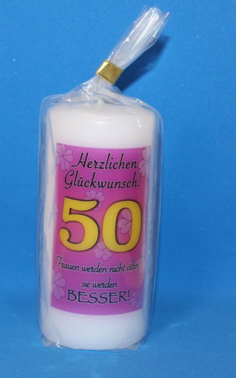 50 Geburtstag Spruchkerzen Kaufen auf Ricardo