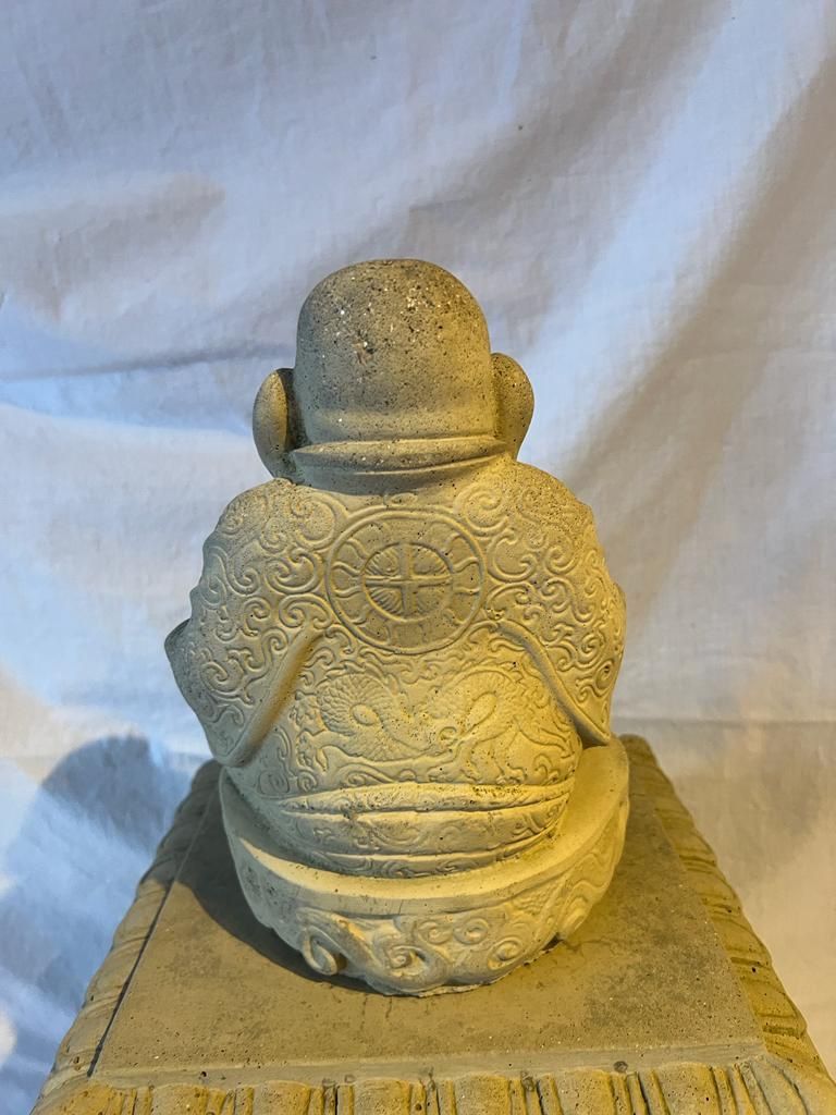 Figurines: 2 Steinbuddhas mit 2 Steinsockeln – D'occasion à Neukirch / Egnach par Taucher68 3