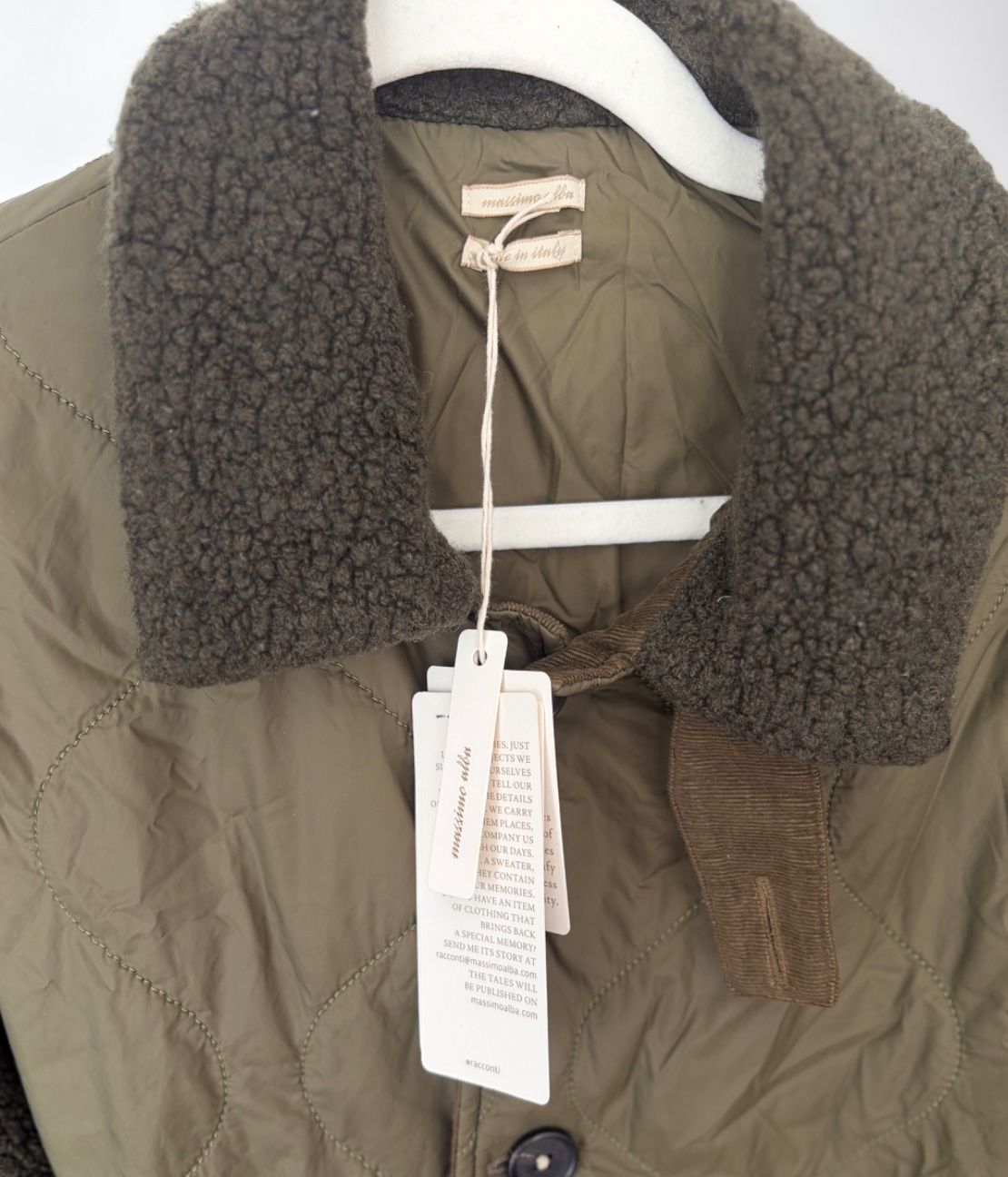 Jacken: MASSIMO ALBA OLIVE QUILTED TEDDY JACKET M – Neu (gemäss Beschreibung) aus Zürich von jdp99 1
