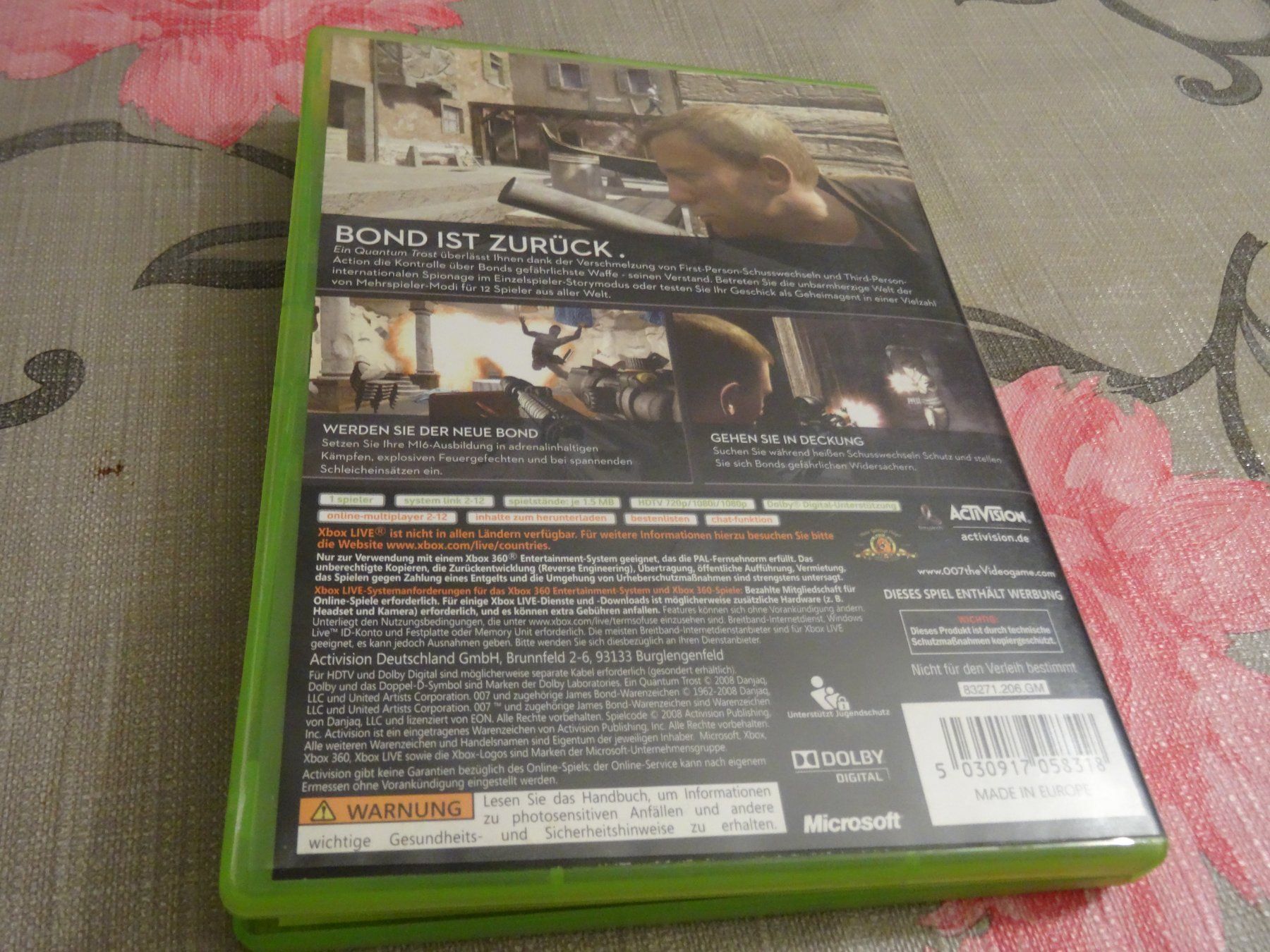 Microsoft Giochi: Xbox 360 Spiel: 007 - Ein Quantum Trost – Usato da Olten venduto da Disc-Ausverkauf 2