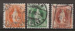 CH066c - Helvetia debout 66c-68c obl.