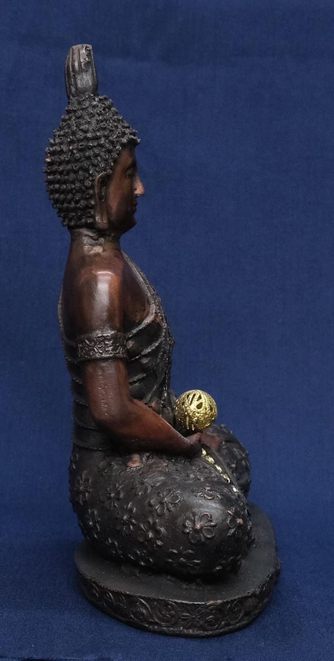 Sculture & Statue: Buddha in Meditation, filigran verziert – Nuovo (secondo la descrizione) da Zürich venduto da Masala-Oase 6