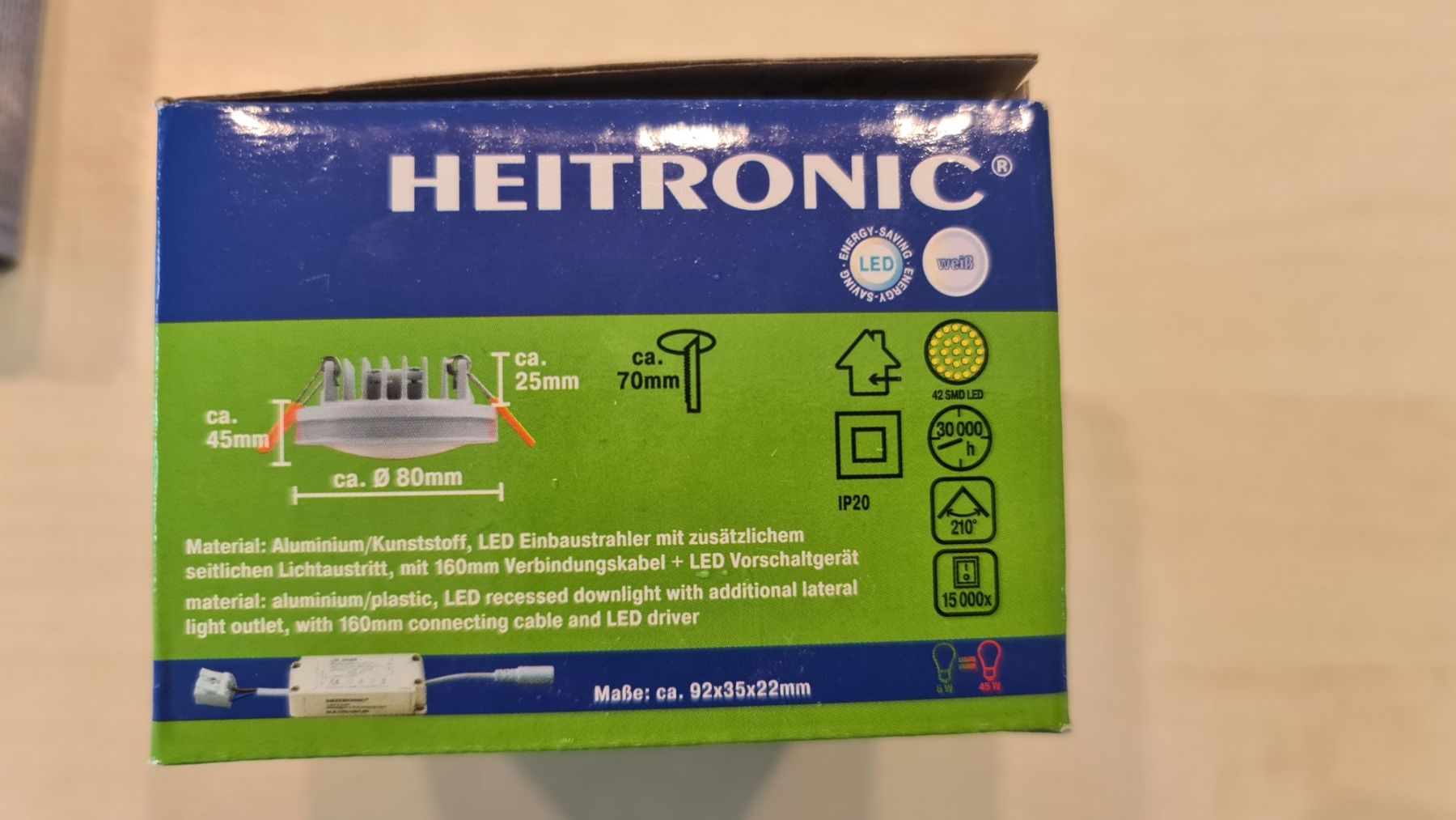 Lampadari & plafoniere: 3 LED Deckenlampen Heitronic – Nuovo e nell'imballaggio originale da Rothenburg venduto da 123odermatt 2