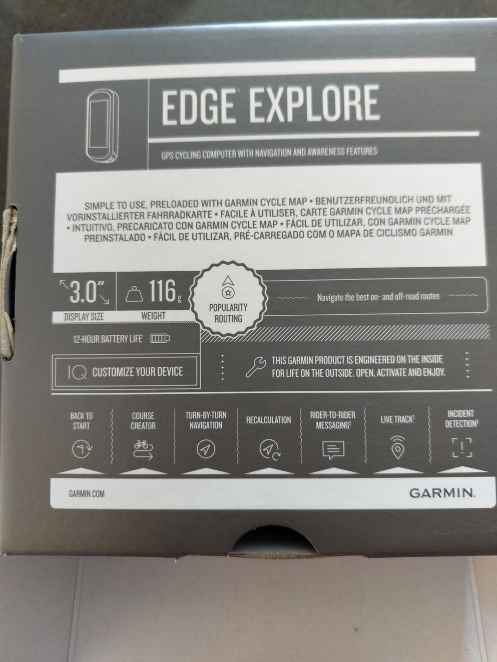 Navigatori: GPS vélo Garmin Edge Explore – Usato da Prez-vers-Siviriez venduto da kp71 1