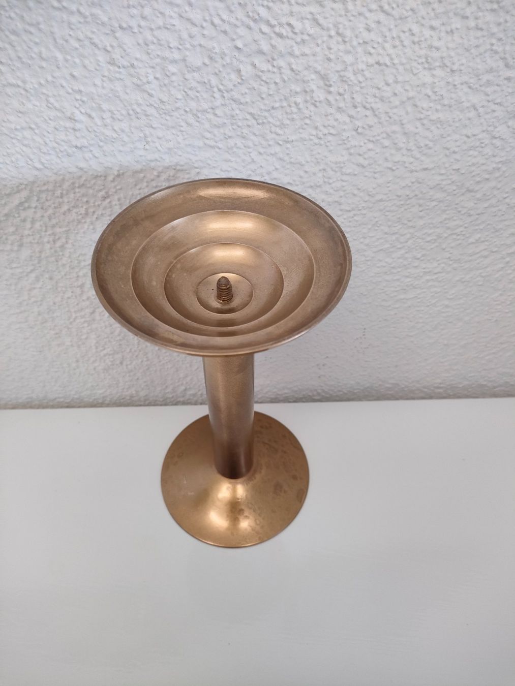Portacandele: Vintage Kerzenhalter goldfarbig – Usato da Dietikon venduto da Branquinha1981 2