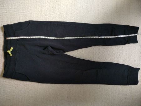 Trainerhosen, samtweicher Stoff, schwarz, Gr. 152