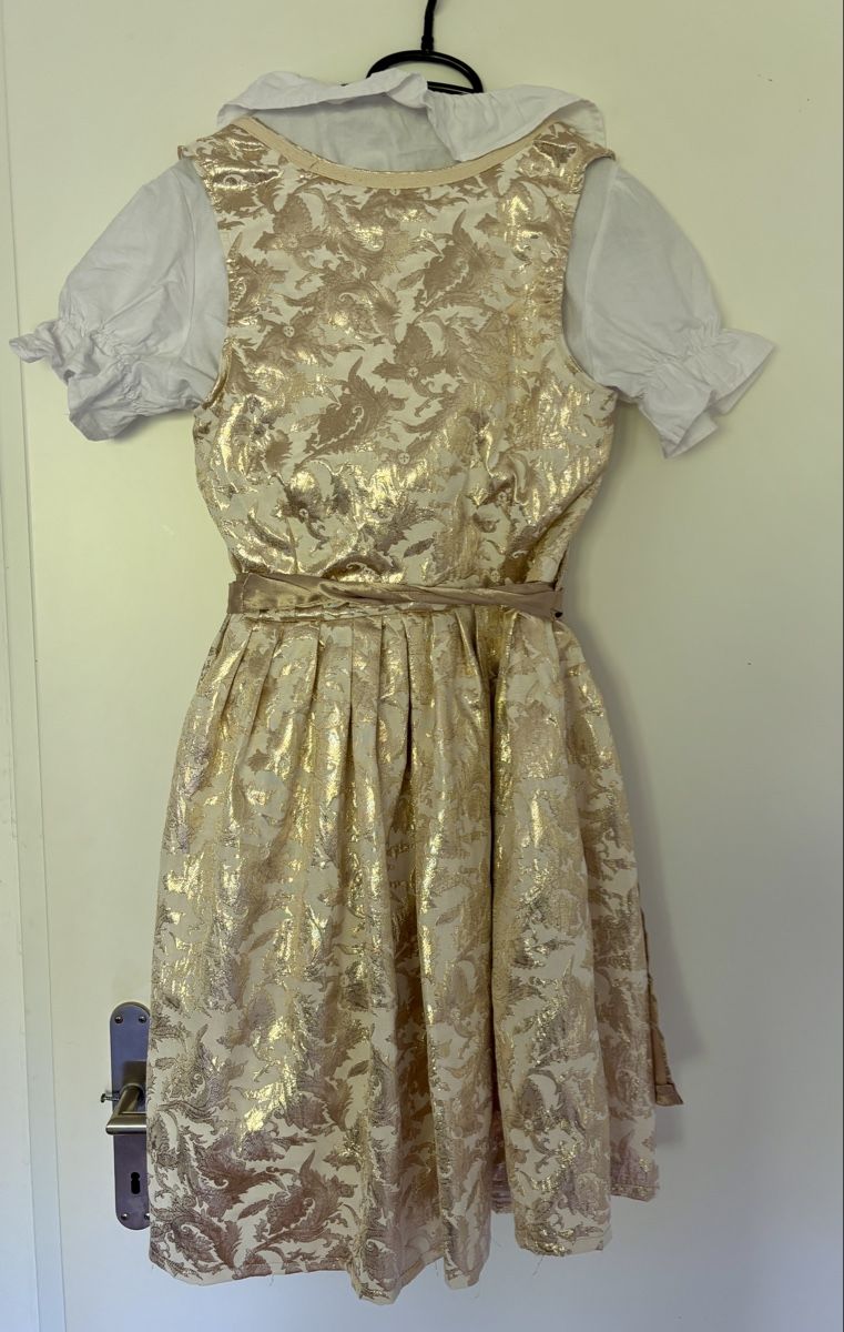 Vestiti: Dirndl Gr. 38 Gold mit Bluse – Usato da Oberuzwil venduto da xalijne 1