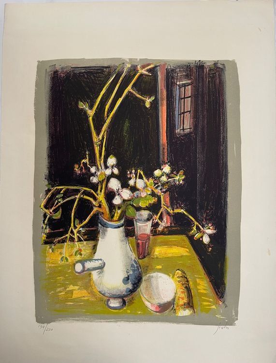 Rudolf Zender – Signierte Lithografie „Stillleben“ 1