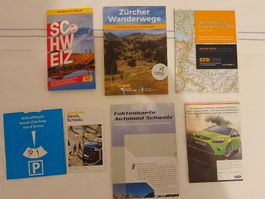 Strassenkarten, Reiseführer Schweiz und Zürich