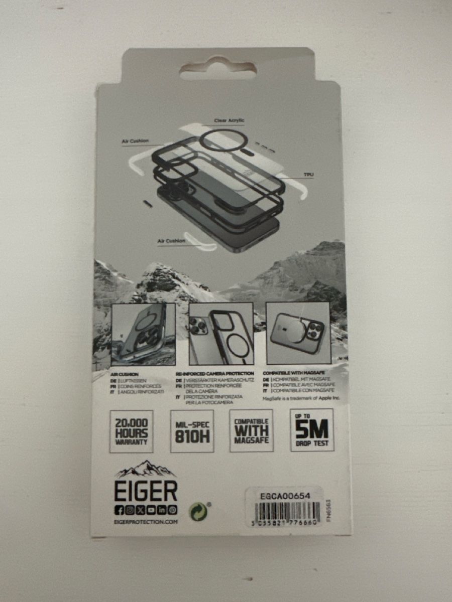 Eiger Cover & Protezioni schermo: iPhone 16 Hülle, Eiger - Neu & Originalverpackt – Nuovo e nell'imballaggio originale da Goldau venduto da Bsh94 1
