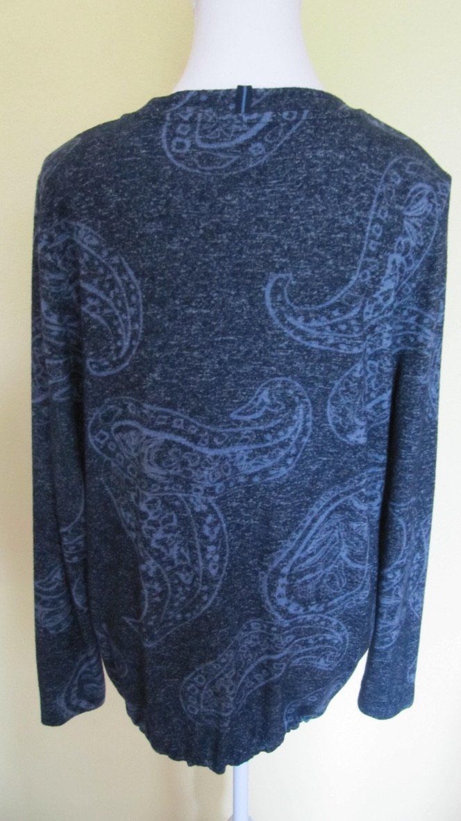 Cecil Maglioni & Felpe: Cecile Damen Pullover, blau Paisley Muster, Gr. L – Usato da Brunnen venduto da Kiwiland1 2