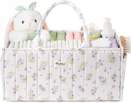 Wickeltisch Organizer Windel Caddy Lila Floral Maliton
