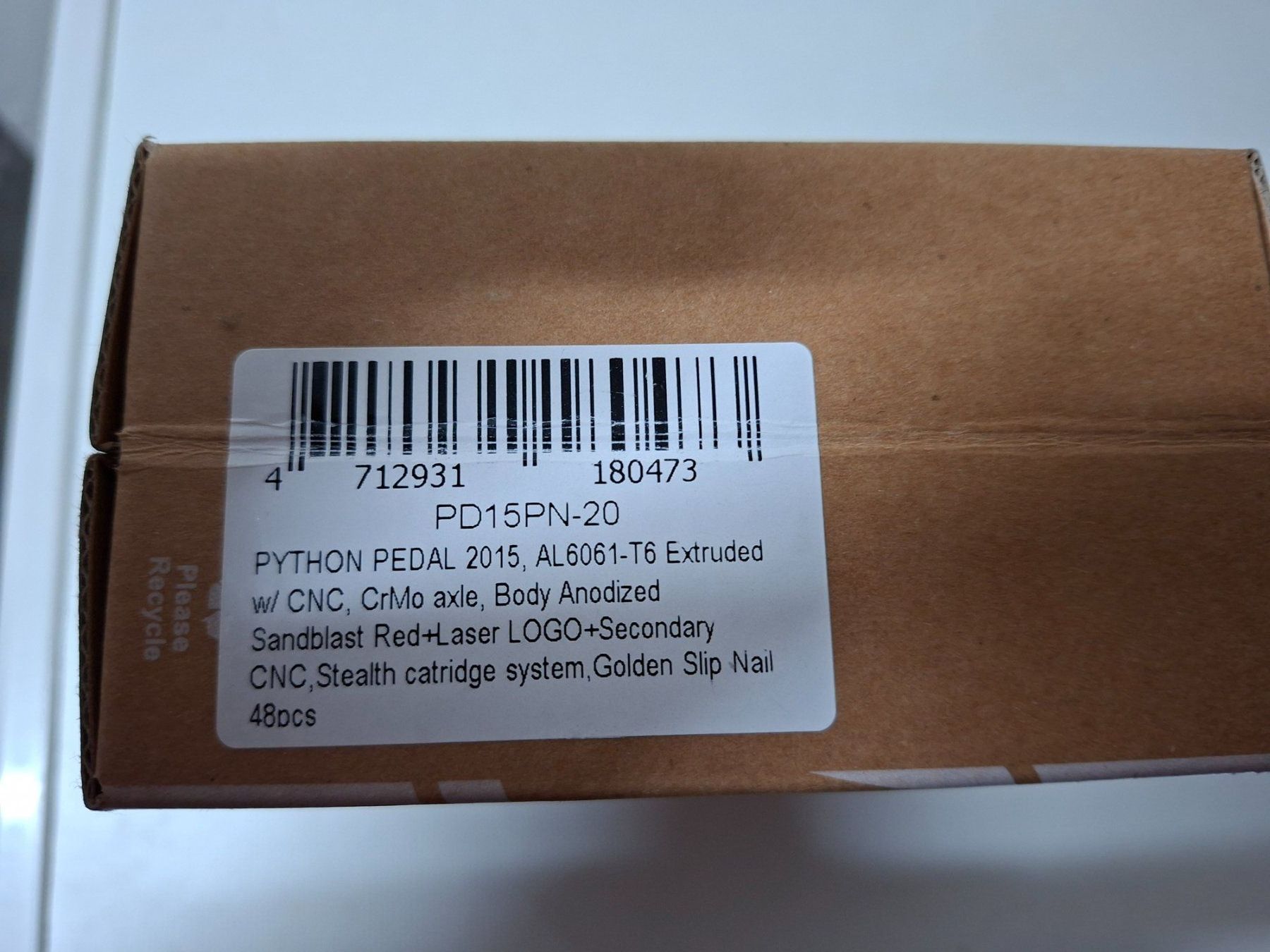 Pezzi di ricambio: Alu Flat Pedal Funn Phyton rot – Nuovo e nell'imballaggio originale da Kriens venduto da kathrol 1