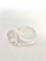 Porzellanseifenschale Porzellan Seifenschale Hund weiss