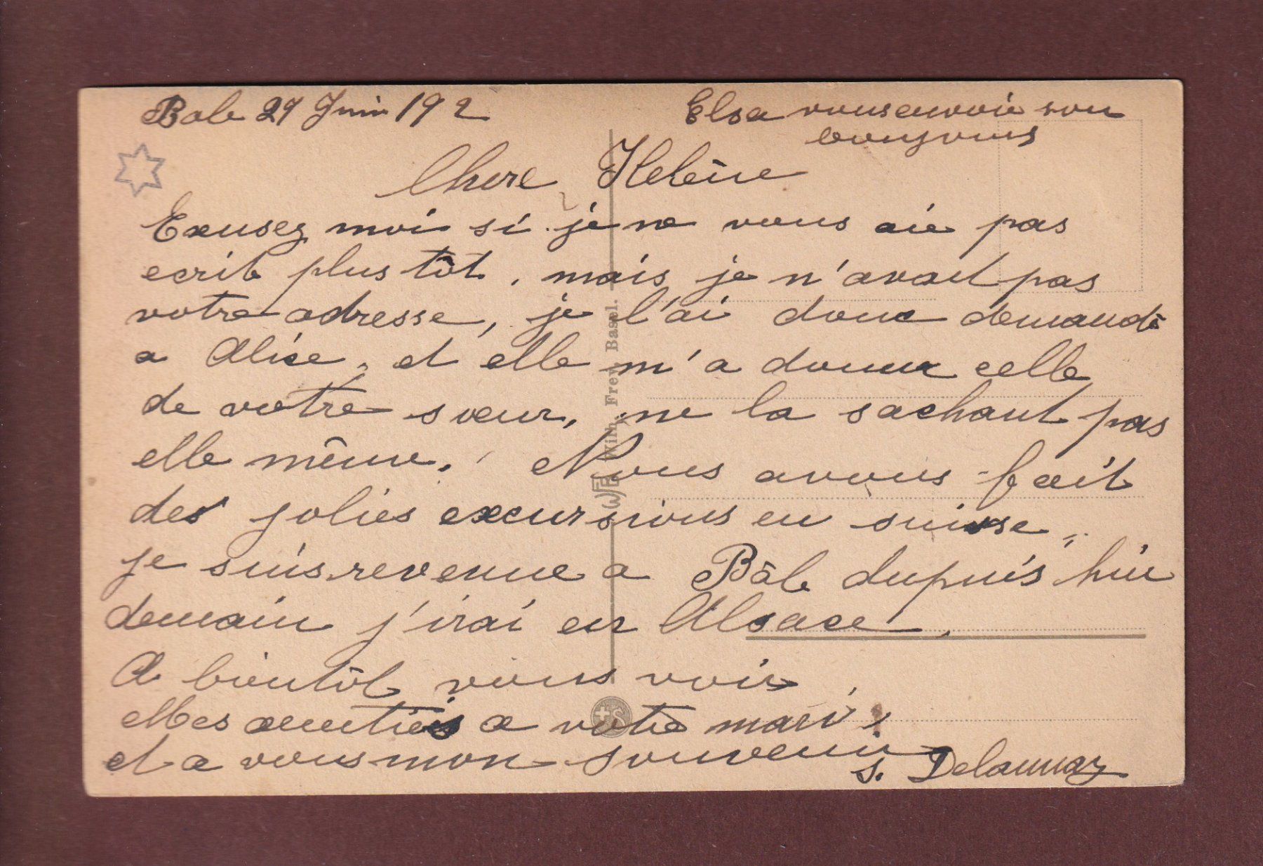 Cartoline postali: BASEL - Bahnhof – Usato da Pully venduto da nicecards 1