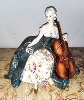 Tolle Porzellan-Figur von LUIGI FABRIS "CELLO-SPIELERIN"