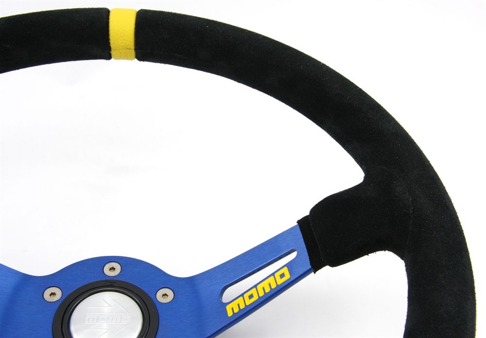 Tutti pezzi di ricambio auto: Momo Wildleder Sportlenkrad Modell MOD. – Nuovo e nell'imballaggio originale da Moers venduto da BMS-Racing 2