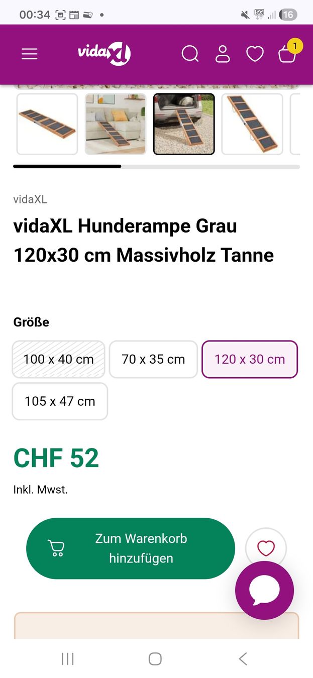 Gabbie, trasporto & Sicurezza: hunderampe NEU – Nuovo e nell'imballaggio originale da Urtenen-Schönbühl venduto da ger_lv75 1
