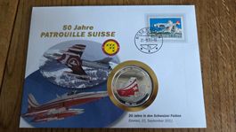 2011 Medallienbrief Patrouille Suisse 20 Jahre Schweizer Far