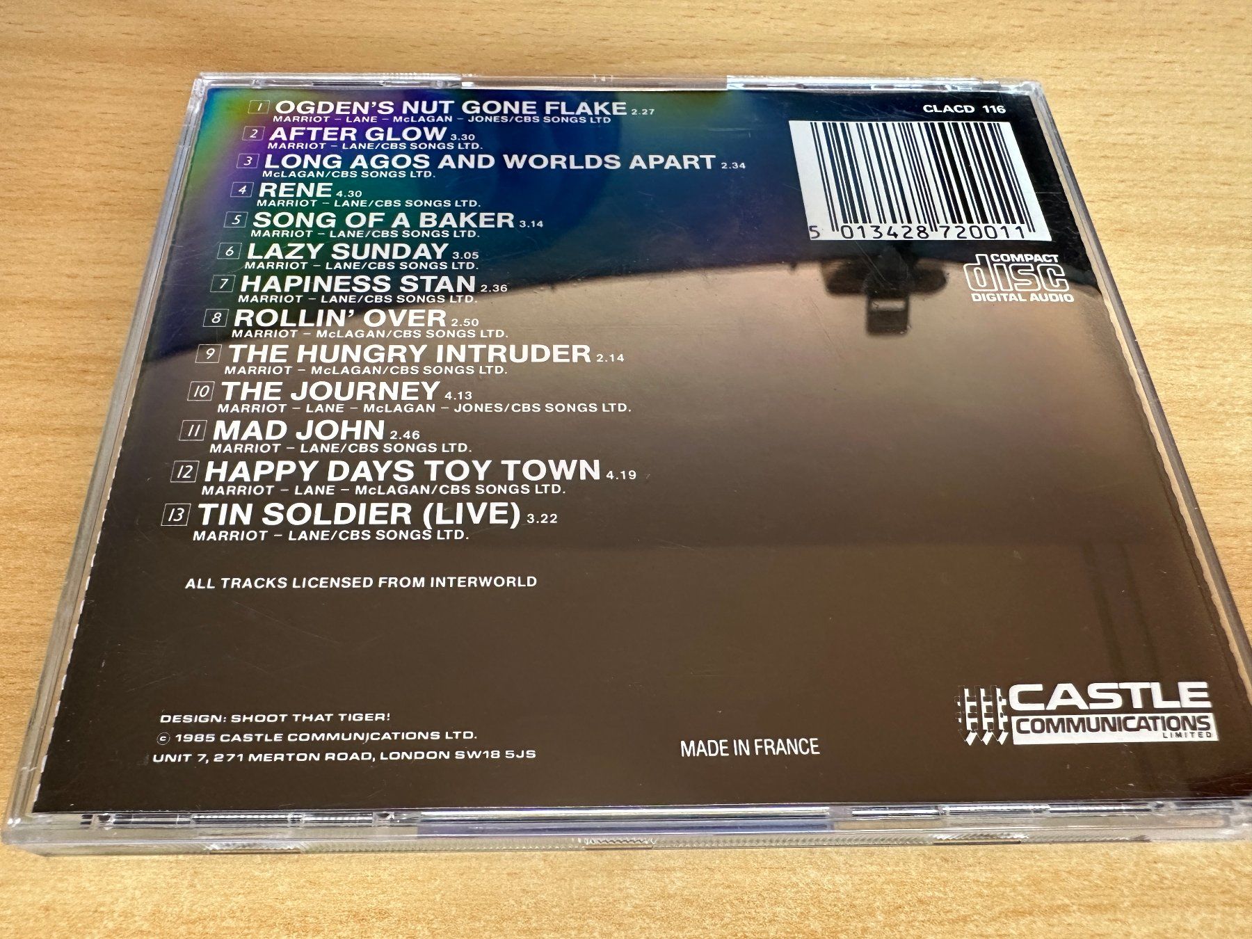 CD: F6 Small Faces – Ogden's Nut Gone Flake – Usato da Rikon im Tösstal venduto da Alpenmutz 1