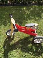 Draisienne tricycle en bois rouge 