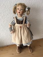 Künstlerpuppe Mädchen mit Kleider Höhe 64 cm