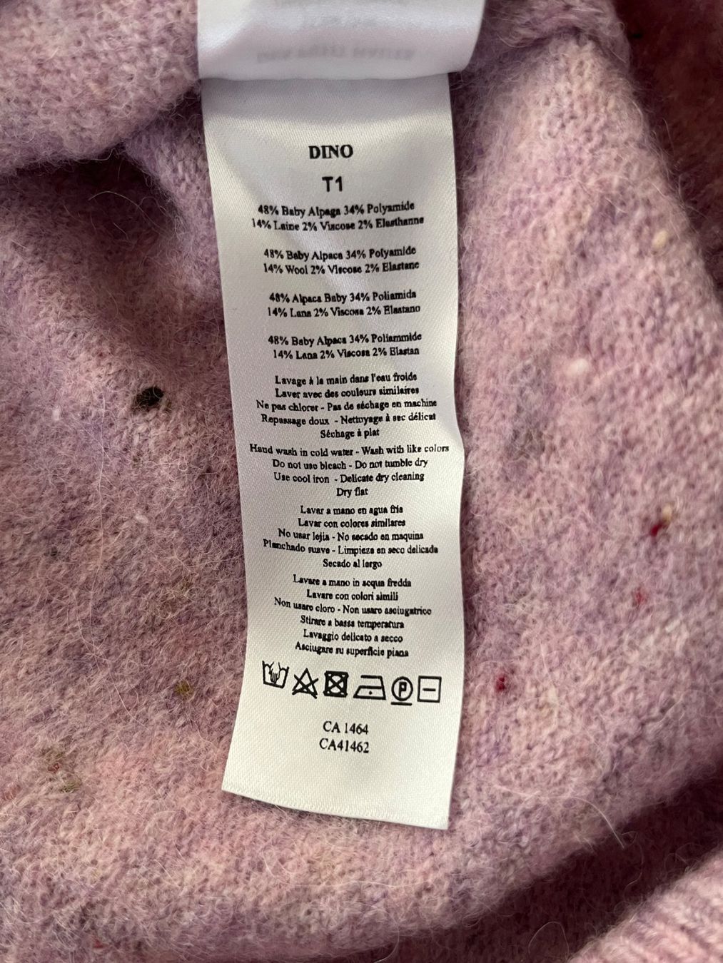 Des Petits Hauts Pullover & Sweatshirts: Des Petits Hauts Dino Alpaka-Pullover rosa – Gebraucht aus Zürich von fra_f68d 7