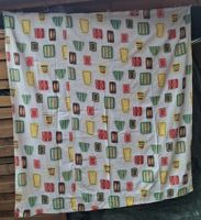 Stoff mit Retro Muster für Vorhang, Tischtuch etc